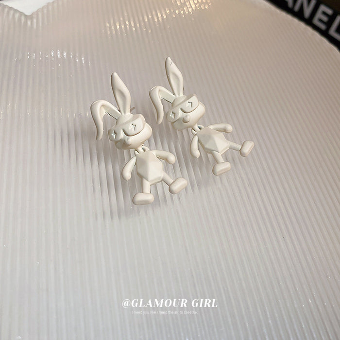 Wholesale Alloy Earrings Cute Small Rabbit JDC-ES-BY331
