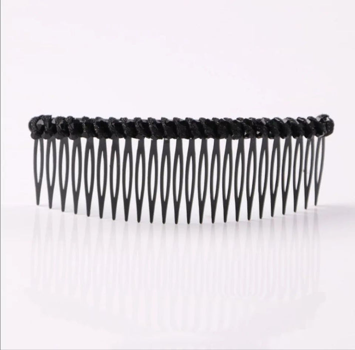 Clips de cabello al por mayor Combar de plástico de cristal JDC-HC-SHIX004