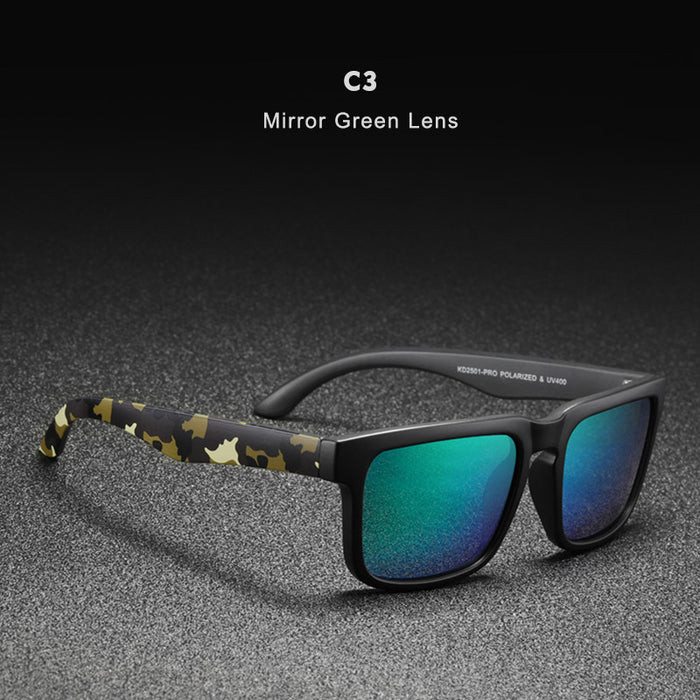 Gafas de sol polarizadas cuadradas de gafas de conductor de viaje al aire libre JDC-SG-HUIH001