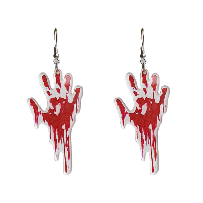 Pendientes al por mayor Halloween Horror Horror Sangre de sangre 2 PCS JDC-ES-HEYI023