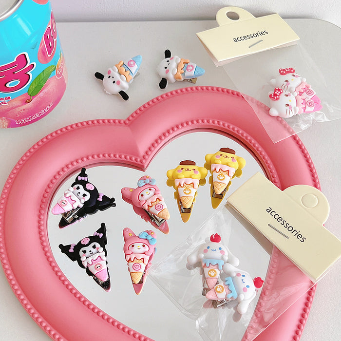 Wholesale Hairpin Candy Color Ice Cream Side Clip Children's Small Hair Accessories (S) JDC-HC-TengY001