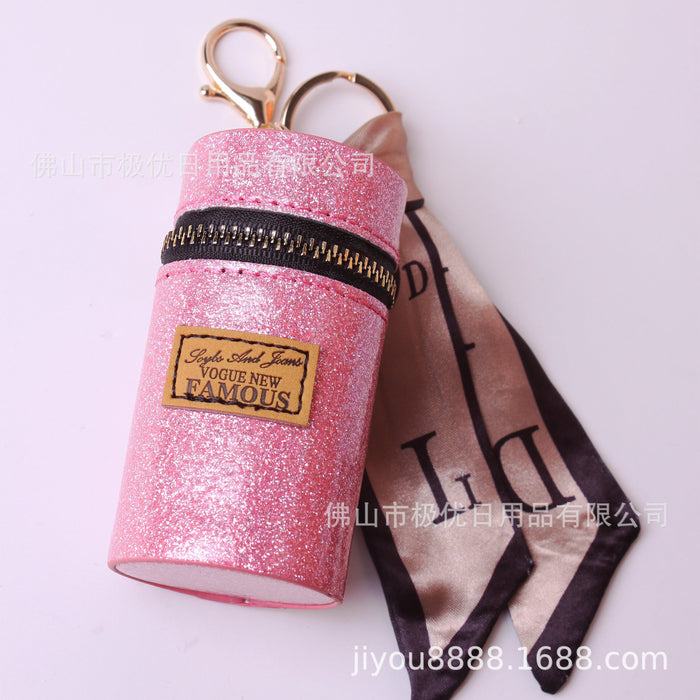 Wholesale Keychains PU Leather Coin Purse AirPods Earphone Bag Lipstick Bag Car (F) JDC-KC-JiYou001