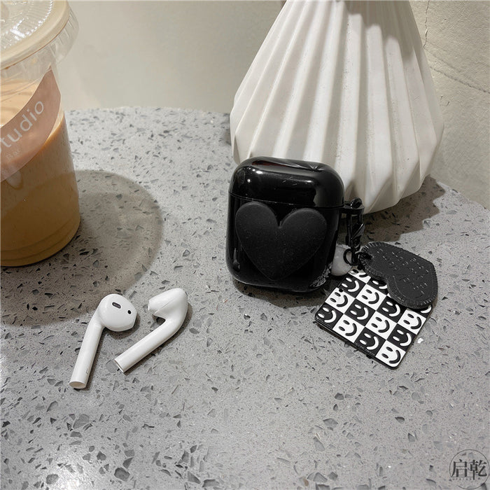 Wholesale Earphone Shell TPU Love Checkerboard Pendant Protective Cover MOQ≥2 JDC-EPC-HXiang006