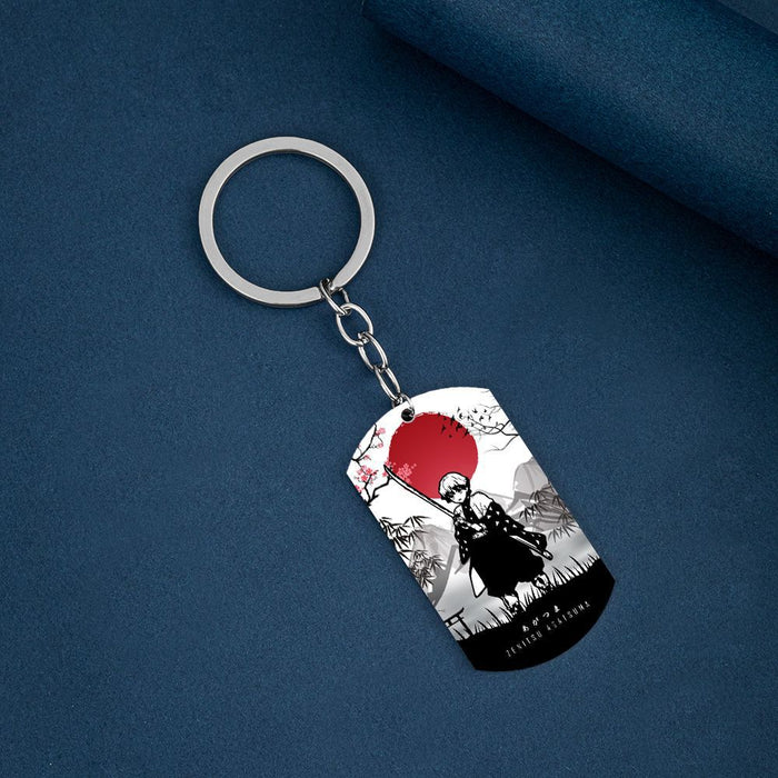 Wholesale Cute Stainless Steel Keychain (M) MOQ≥2 JDC-KC-HuanYu008