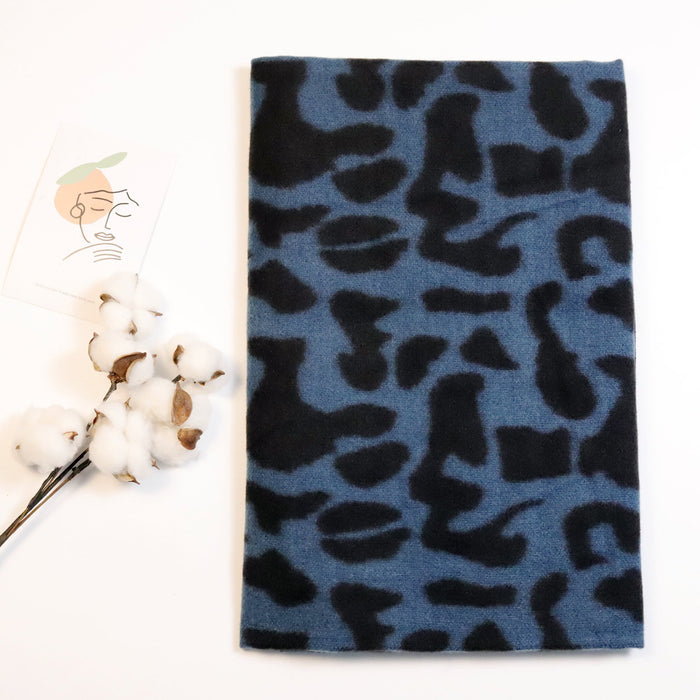 Wholesale Scarf imitation cashmere leopard print color printing shawl thickened winter warm JDC-SF-XJY002