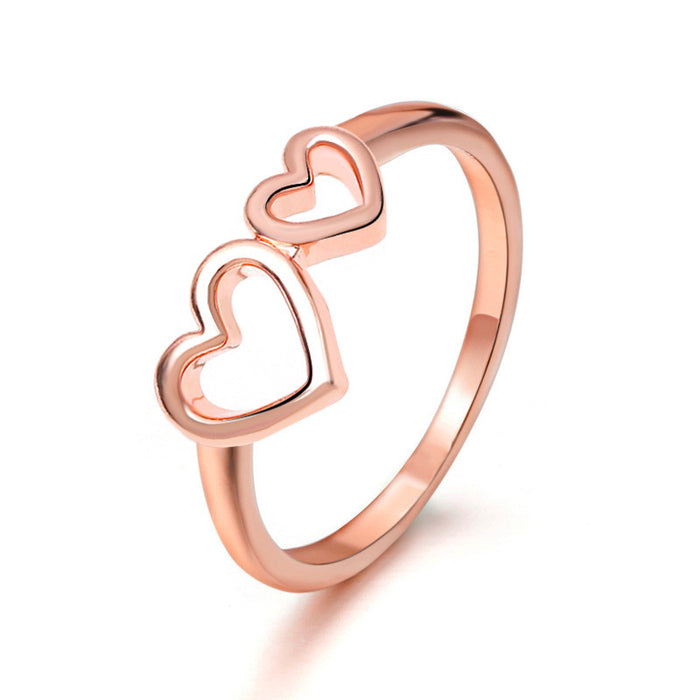 Wholesale Ring Copper Open Heart Ring JDC-RS-D147