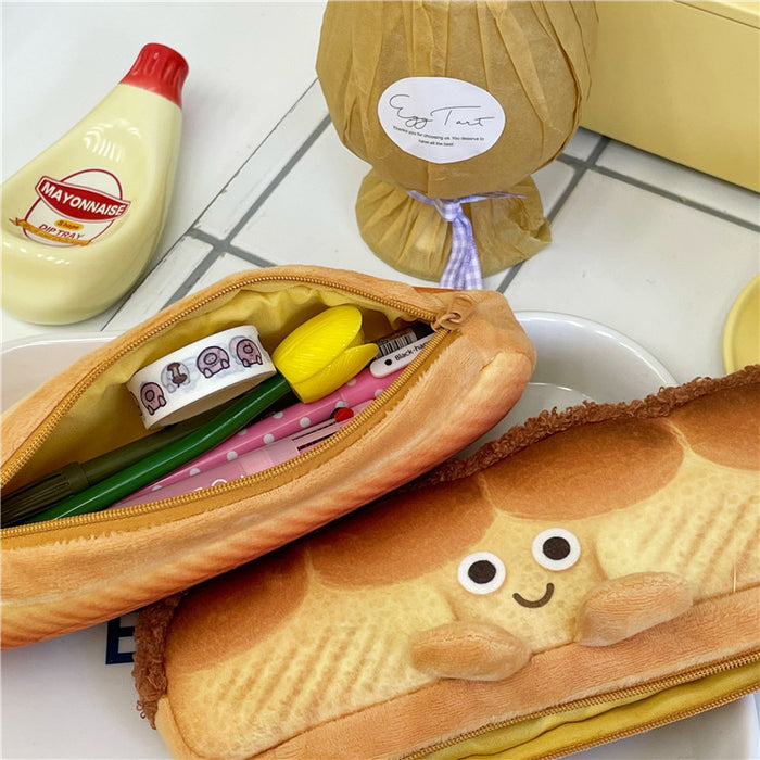 Wholesale Pencil Bags Plush Cute Bread Large Capacity JDC-PB-meiss001