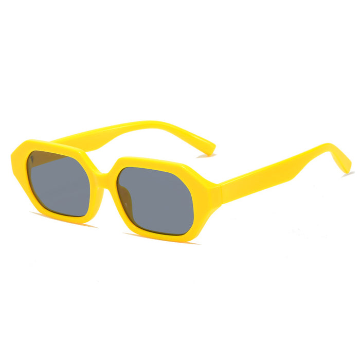 Gafas de sol al por mayor Lente PC Marco de plástico MOQ≥2 JDC-SG-WNBK005
