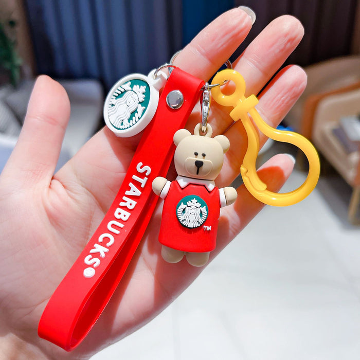 Wholesale cute anime bear keychain cartoon doll keychain JDC-KC-AnG018