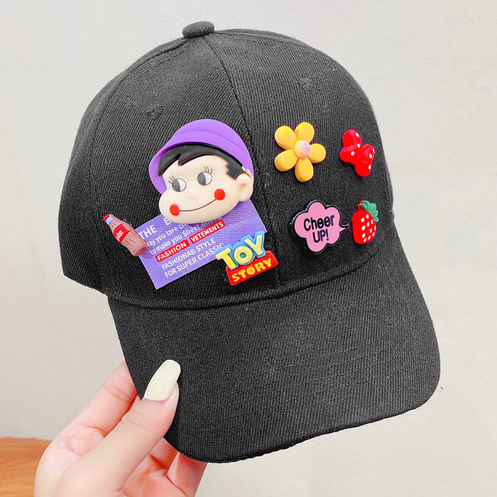 Wholesale cartoon peaked hat women's summer sun protection and sunshade JDC-FH-I003