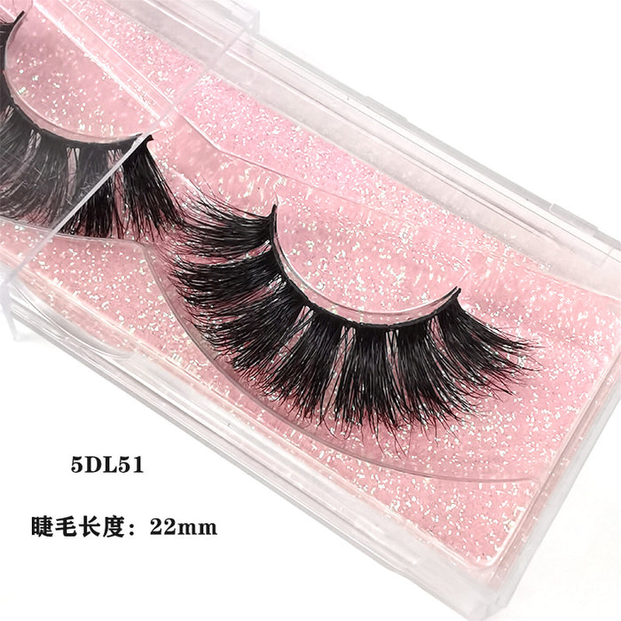 Wholesale Mink Hair False Eyelashes Thick Cross Eyelashes MOQ≥3 JDC-EY-XLin004