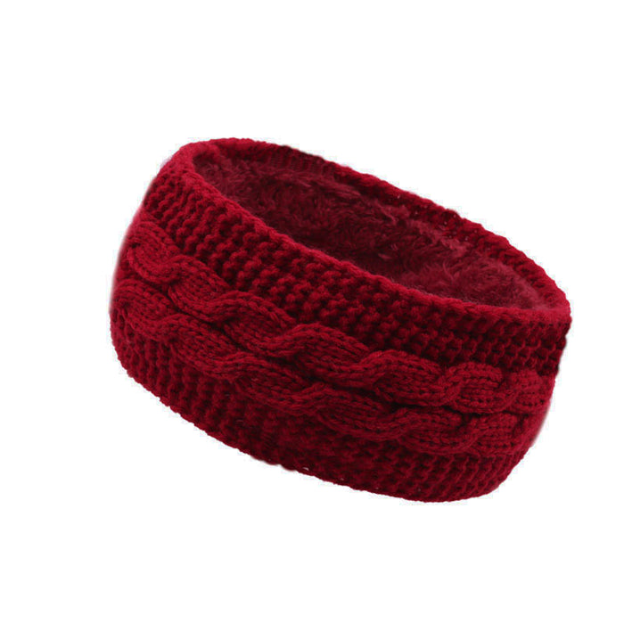 Wholesale Headband Fabric Plush Knitting Warm Sports JDC-HD-XQ001