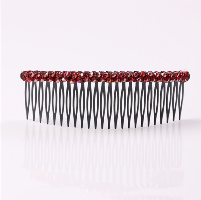 Wholesale Hair Clips Inverted Comb Crystal Plastic JDC-HC-ShiX004