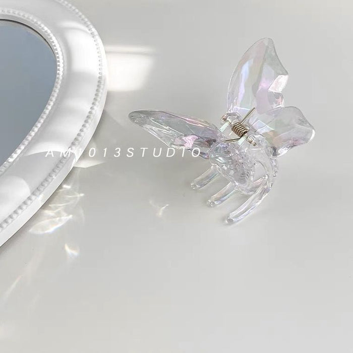 Wholesale Acrylic Mermaid Princess Butterfly Grab Clip Girl MOQ≥2 JDC-HC-Fuyuan001