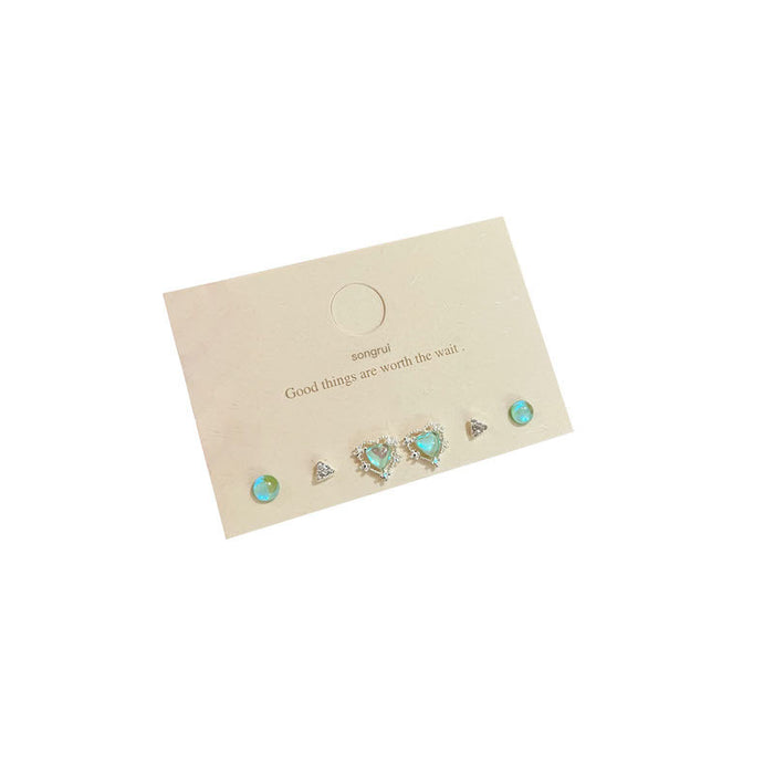 Wholesale Earrings Alloy Aurora Bright Love MOQ≥2 JDC-ES-songr001