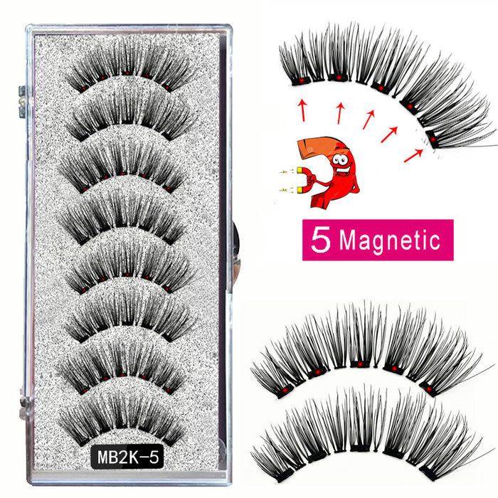 Wholesale eyelashes man-made fiber magnetic false eyelashes MOQ≥3 JDC-EY-YSM002