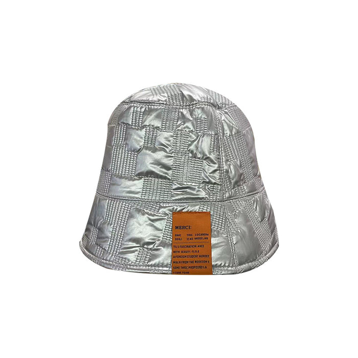 Wholesale Hat Down Cotton Letter Plaid Bucket Hat JDC-FH-ZhuoPin002
