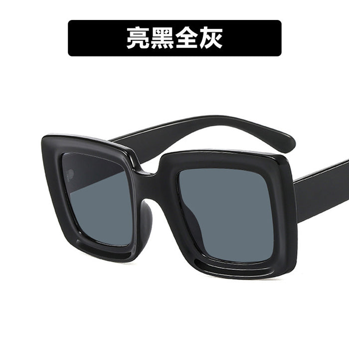 Wholesale Sunglasses Resin Square Big Frame Vintage JDC-SG-PLS087