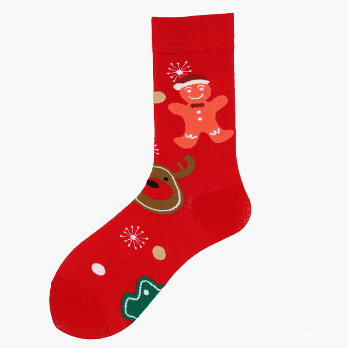 Calcetines al por mayor calcetines navideños calcetines transpirables absorbentes dibujos animados lindos moq≥3 jdc-sk-ywcx001