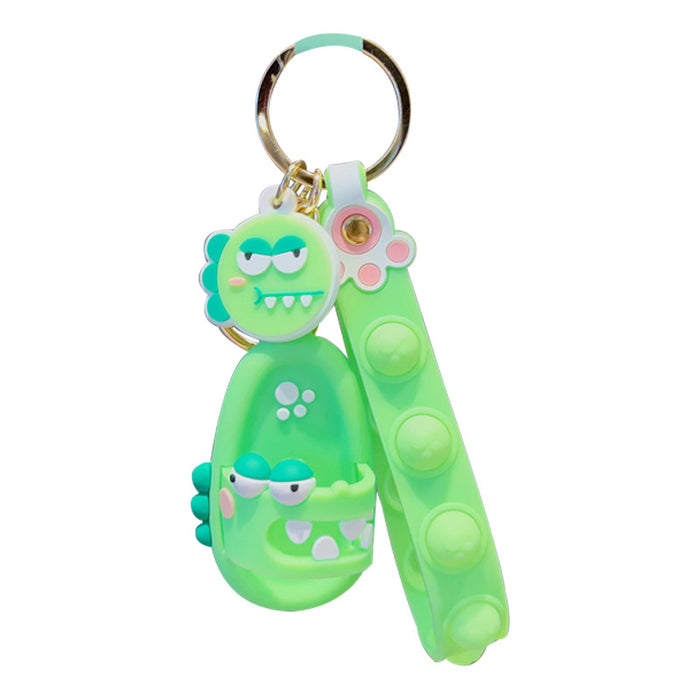 Wholesale Keychains PVC Animal Slippers Cute MOQ≥2 JDC-KC-YDao047