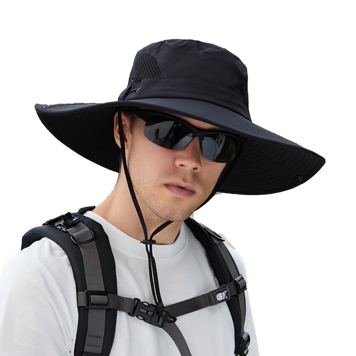 Wholesale fisherman hat summer hat big brim sun hat outdoor mountaineering sun protection MOQ≥2 JDC-FH-BG001