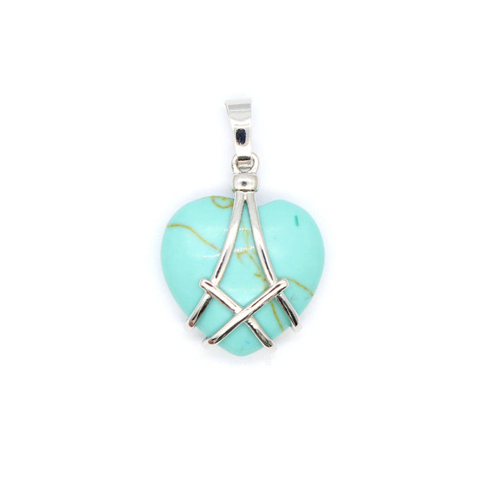 Wholesale Necklace Crystal Heart Pendants MOQ≥2 JDC-NE-Jinshe009