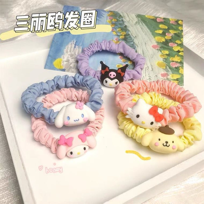 Wholesale Hair Scrunchies Cloth Acrylic Cute Cartoon Animation (M) MOQ≥2 JDC-HS-FuYuan015