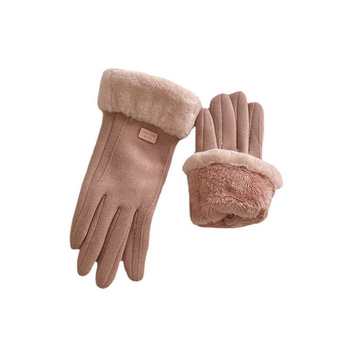 Wholesale Gloves Polyester Fleece Thermal Cycling Gloves JDC-GS-MiaoJ005