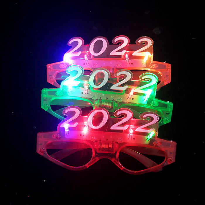 Al por mayor 2023 Año Nuevo LED Flash Gafas de iluminación navideña MOQ≥3 JDC-DCN-MCZ001