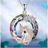 Wholesale Color Crystal Tree of Life Alloy Necklace MOQ≥2 JDC-NE-Yana001