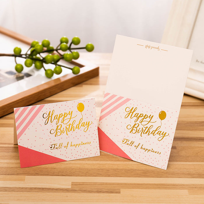 Wholesale Greeting Cards Hot Stamped Birthday Cards MOQ≥10 JDC-GC-YiHONG001