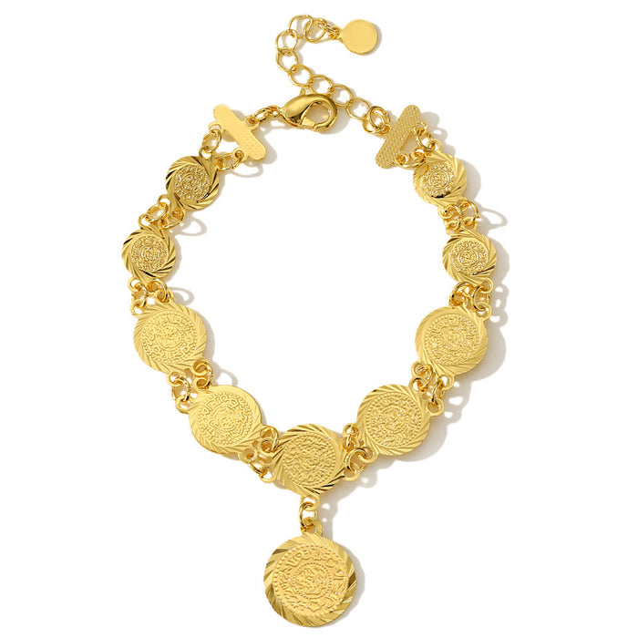 Wholesale Bracelet Women's Copper Gold Plated Color Preservation Bracelet Jewelry JDC-BT-jinB006