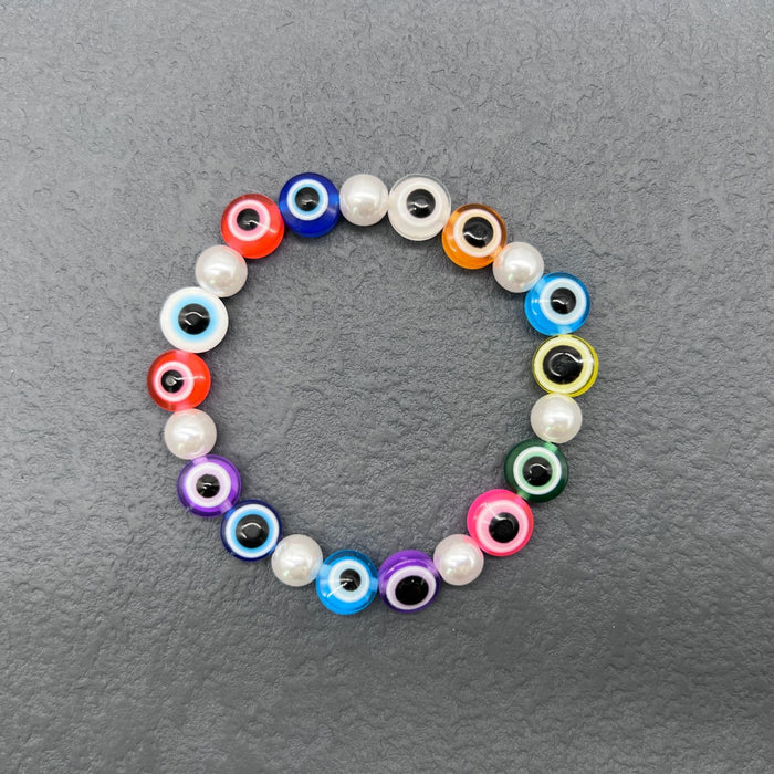 Wholesale Bracelet Resin Devil's Eye Pearl Bracelet MOQ≥2 JDC-BT-NanH003