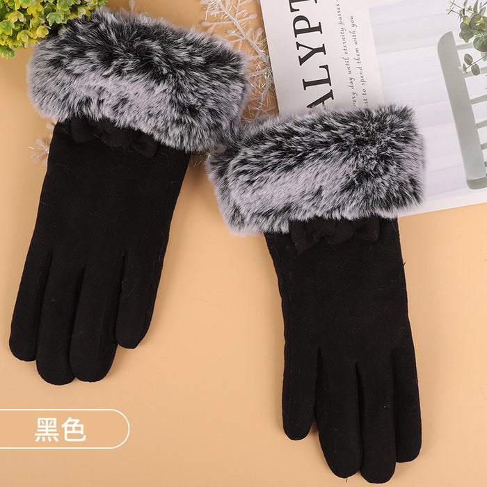 Wholesale Gloves Polyester Winter Warm Grows Outdoor Riding Touch Screen JDC-GS-DonH007