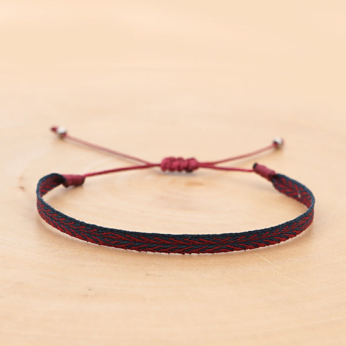 Wholesale Ethnic Wind Ribbon Pure Hand Woven Bracelet JDC-BT-HeY018