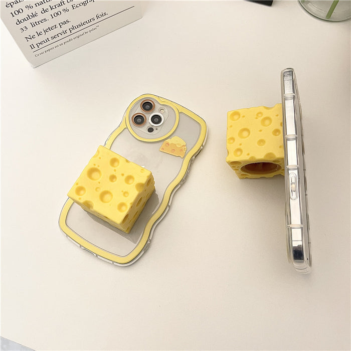 Case de teléfono al por mayor TPU Unzip Pinch Cheese Mouse JDC-PC-Shenxin001