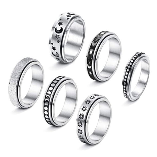 Jewelry WholesaleWholesale rotatable stainless steel ring JDC-RS-Yunhe002 Rings 芸禾 %variant_option1% %variant_option2% %variant_option3%  Factory Price JoyasDeChina Joyas De China
