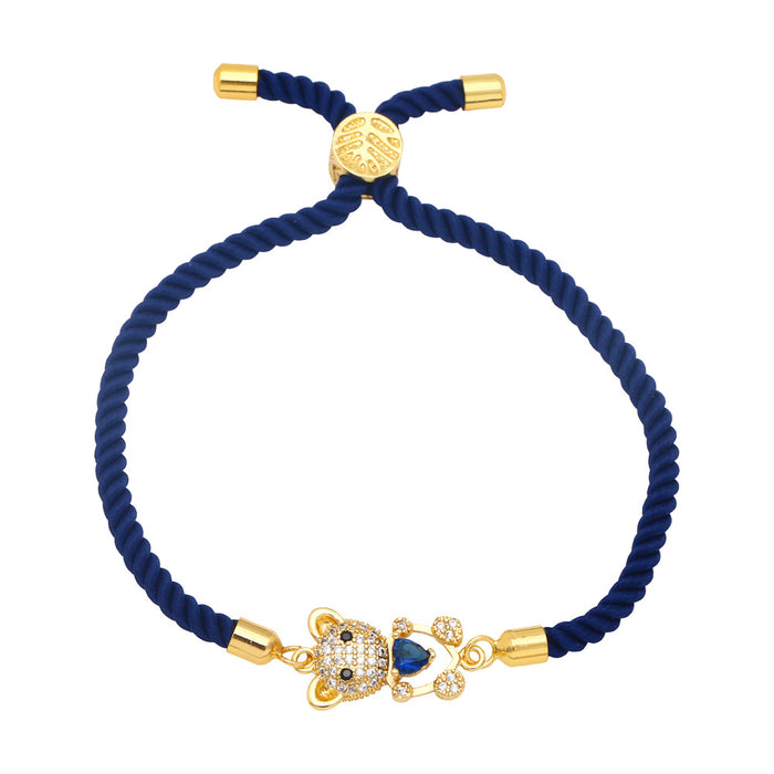 Bracelet d'amour en gros bracelet à main tissé corde colorée JDC-BT-AS134