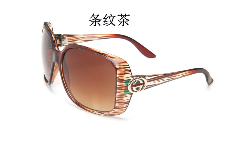 Wholesale women's large frame UV shading sunglasses JDC-SG-MengL001