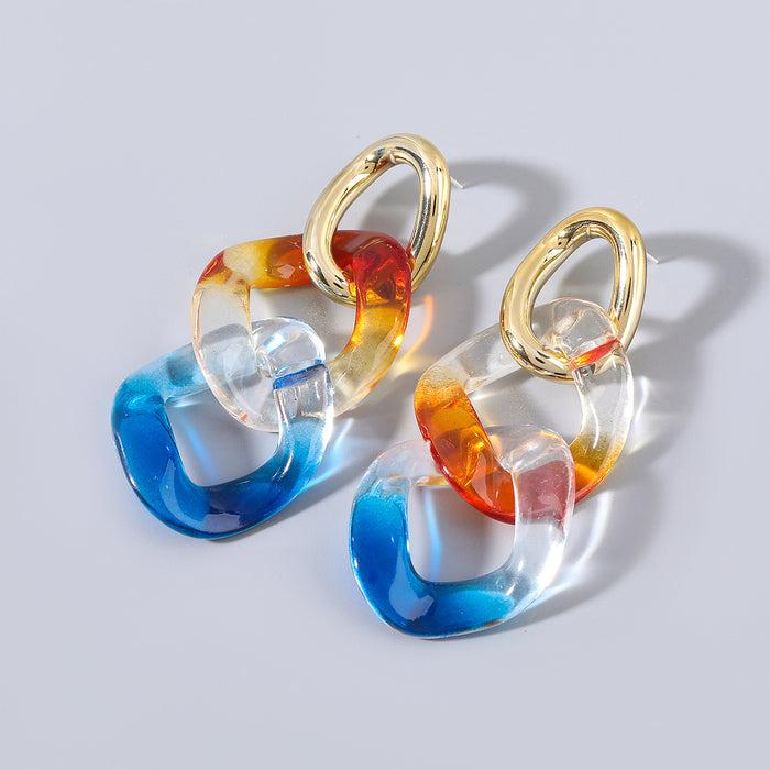 Jewelry WholesaleWholesale resin geometric earrings earrings JDC-ES-JL968 Earrings 氿乐 %variant_option1% %variant_option2% %variant_option3%  Factory Price JoyasDeChina Joyas De China