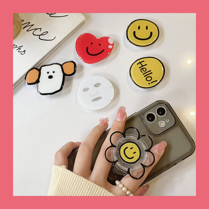 Wholesale Grips Mobile Phone Holder Smiley Cute Acrylic Phone Holder JDC-PS-Xuman002