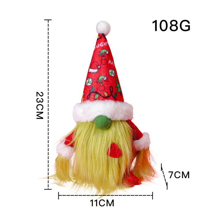 Tela de adornos al por mayor Doll de barba de Navidad MOQ≥2 JDC-DCN-QY003