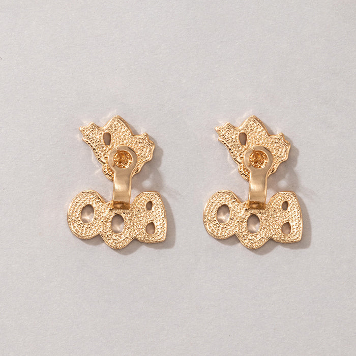 Wholesale Earring Alloy Ceramic Halloween Cute Ghost Letter BOO Earrings JDC-ES-MOM028