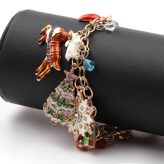 Wholesale Bracelet Alloy Christmas bracelet MOQ≥5 JDC-BT-ShaoH011