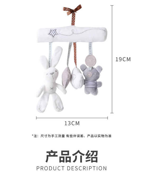 Wholesale Rabbit Plush Toy Music Safety Seat Pendant Baby Toys JDC-FT-HuiB001
