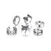 Jewelry WholesaleWholesale Butterfly Genie Dice Chain Joint Alloy Ring Set 6 Piece Set JDC-RS-F086 Rings 韩之尚 %variant_option1% %variant_option2% %variant_option3%  Factory Price JoyasDeChina Joyas De China