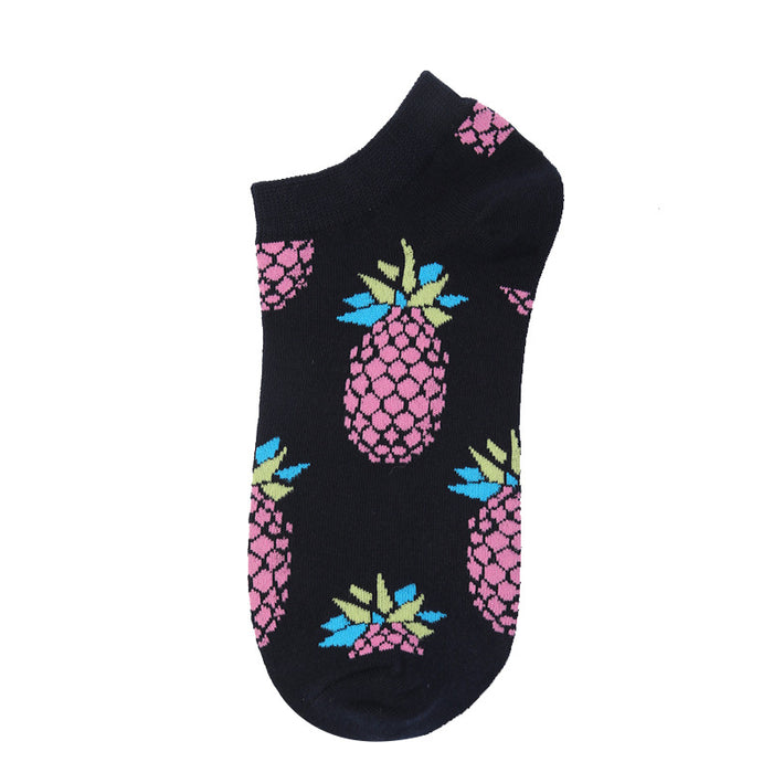 Wholesale summer thin fun fruit socks JDC-SK-XinH011