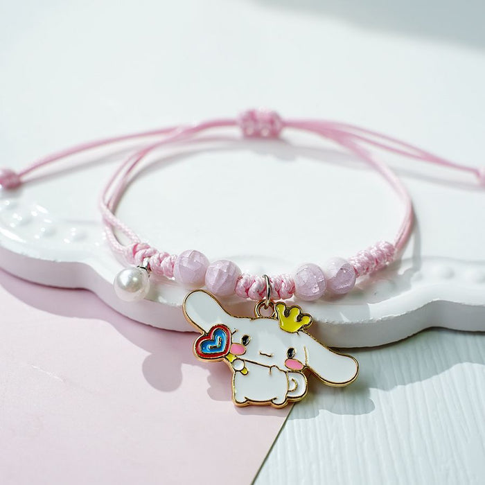 Wholesale Bracelet Mixed Material Cute Puppy Bracelet MOQ≥2 (S) JDC-BT-YXiang005