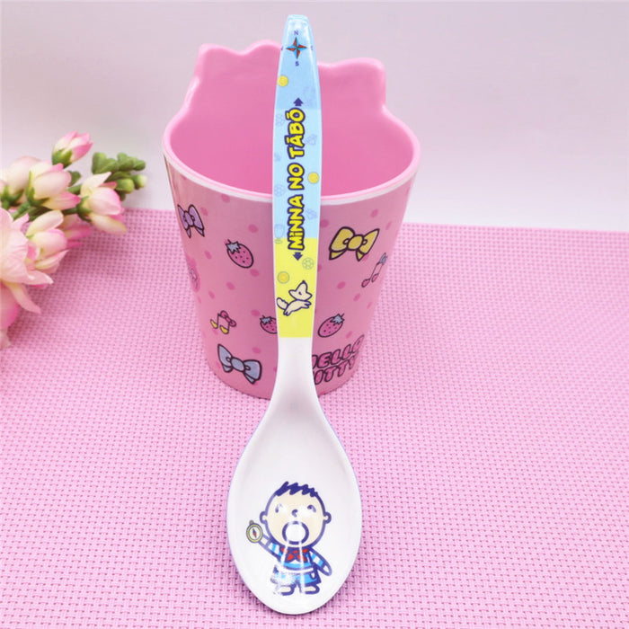 Wholesale Cartoon Children Spoon Resin A5 Eco-Friendly Melamine (M) JDC-SN-ZiYu001