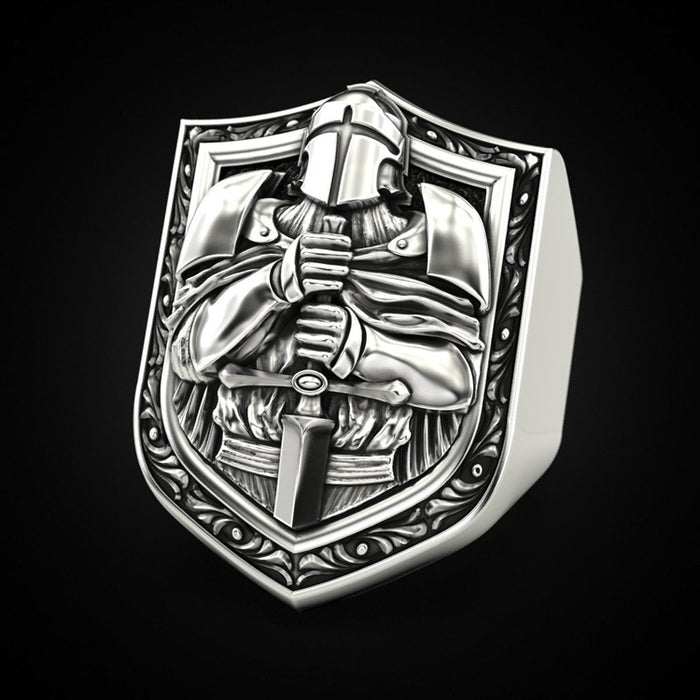 Wholesale Sword Knight Vintage Alloy Ring JDC-RS-WN140